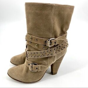 Franco Fortini Cole Italian suede moto boot 9
